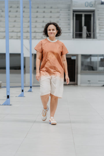 ASSYMETRIC HOODED DRESS-W/W MIDI DRESS OHMM BY BAY x KELLY TANDIONO