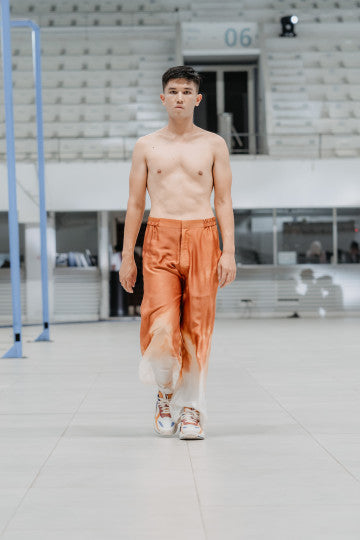 LONG TROUSERS SUPER WIDE FIT ORANGE - OHMM BY BAI x KELLY TANDIONO
