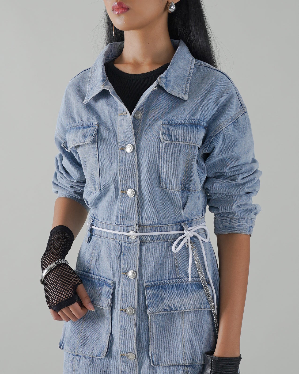 TIANA DENIM DRESS