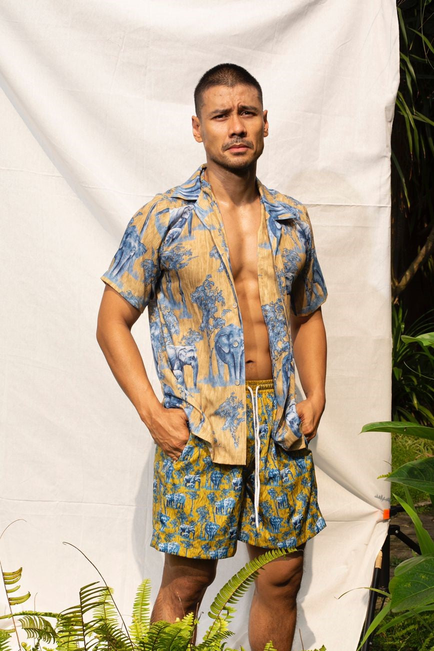 BLUE BORNEO PIGMY  SHIRT