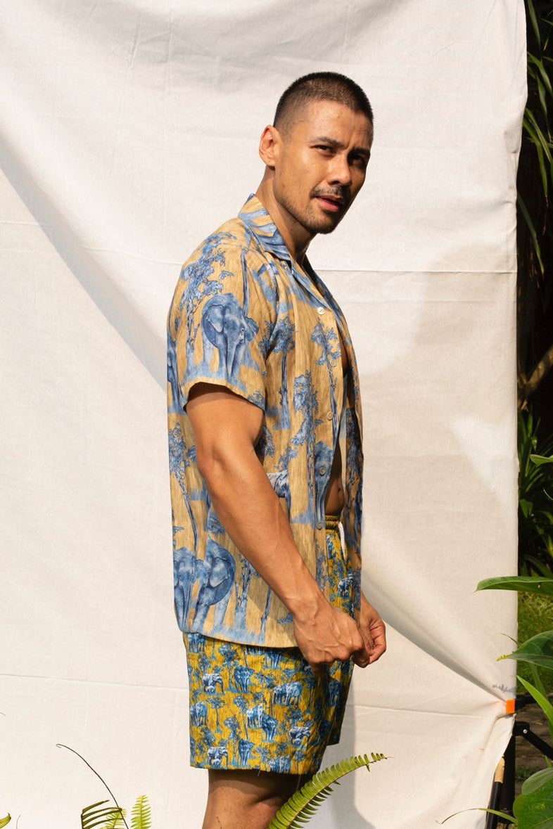 BLUE BORNEO PIGMY  SHIRT
